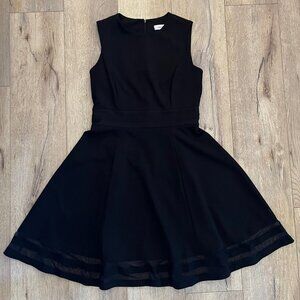 Calvin Klein Black Sleeveless Midi Dress